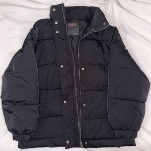 Pull&Bear Black Puffer Winter Jacket